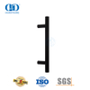 Herrajes para muebles de lujo negros, puerta de madera de acero inoxidable, barra en T, tirador hueco, tirador-DDPH031-MB