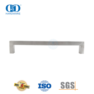 Tiradores de acero inoxidable con forma de banco de diseño de moda para puertas de metal-DDPH034-SSS