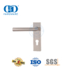 Cerradura de puerta dividida silenciosa, manija de palanca de puerta de madera para sala de estar con placa rectangular -DDTP009