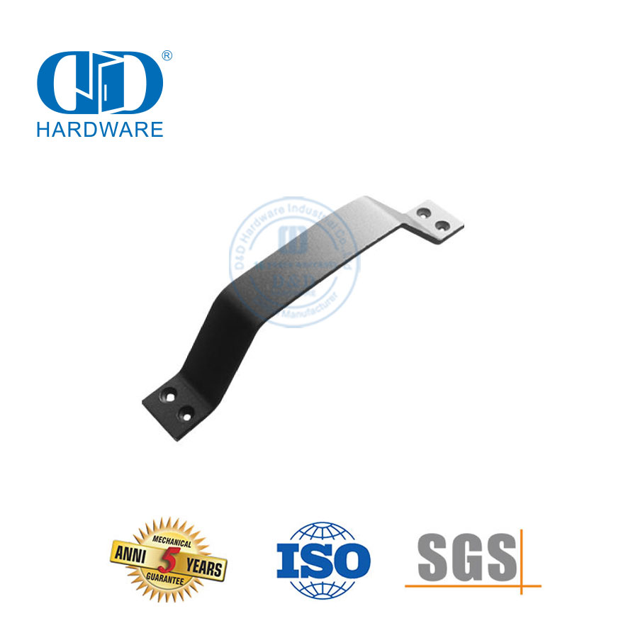 Hardware de puerta delantera de acero inoxidable OEM, puerta corrediza de granero de estilo americano, manija exterior, Hardware de construcción-DDBD125
