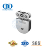 Abrazadera de puerta de acero inoxidable, puerta corredera de hierro, herrajes para puerta con rodillo colgante, accesorio de vidrio para baño de ducha-DDGS136