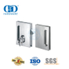 Cerradura de puerta corrediza de vidrio cuadrada de acero inoxidable, cerradura con manija de llave, accesorio para puerta-DDGL003
