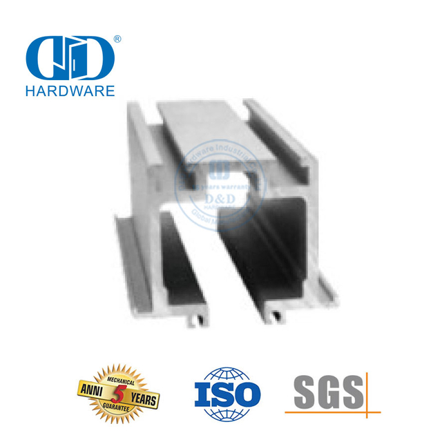 Venta al por mayor de fábrica, accesorios de vidrio de acero inoxidable, herrajes para puertas, riel de rodillos para baño, lavabo-DDGS147