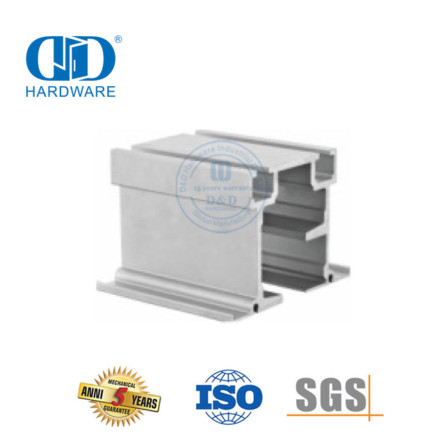 Riel guía de perfil de acero inoxidable OEM, accesorios de vidrio, rodillo colgante para puerta corredera para baño-DDGS149