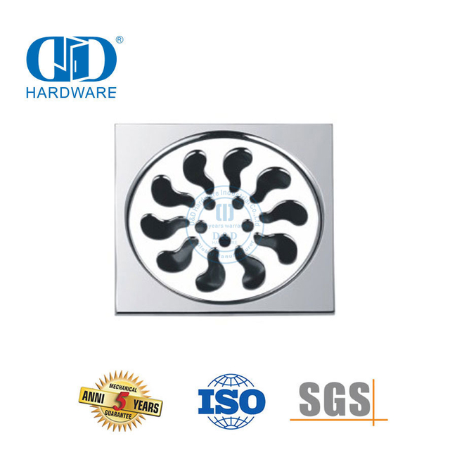 Drenaje de piso sanitario de acero inoxidable de alta calidad Drenaje de piso cuadrado Hardware de baño-DDFD006