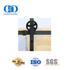 Herrajes para puertas corredizas de Granero de acero inoxidable, herrajes para muebles, herrajes para puertas de madera de granero, Kit de rieles-DDBD010