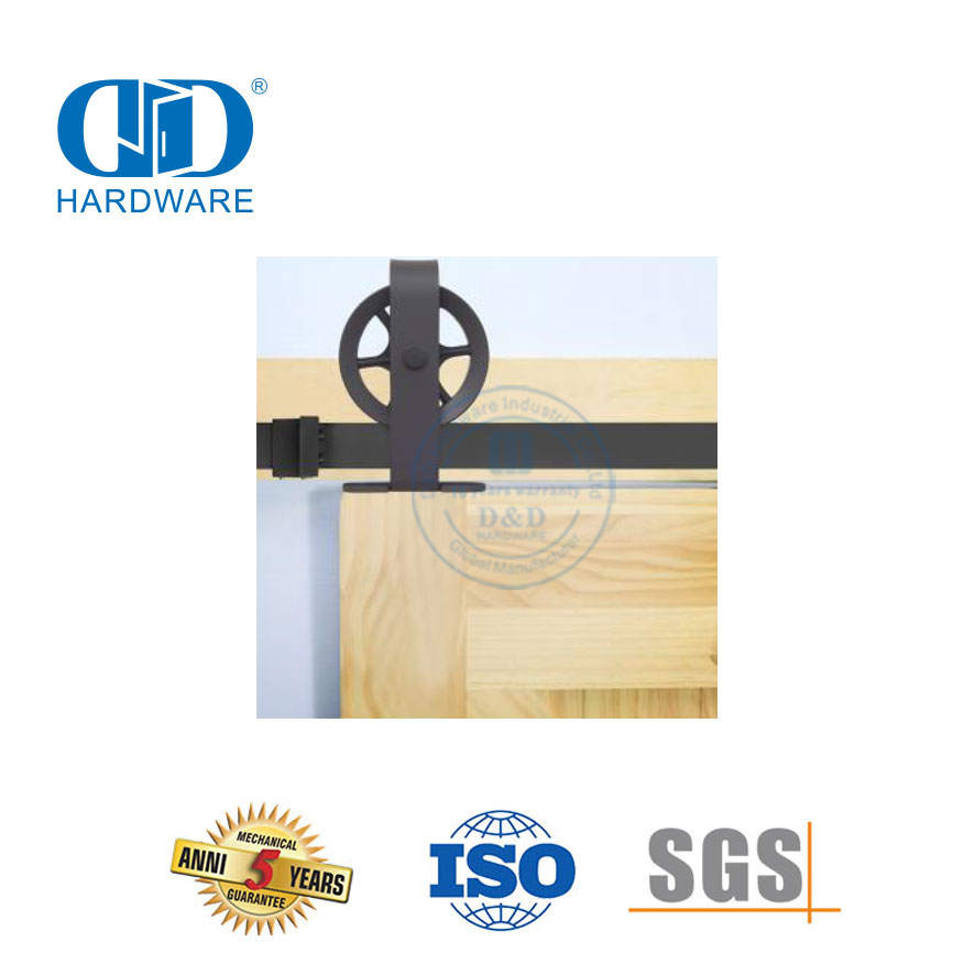 Herrajes para puertas de granero de acero inoxidable de alta resistencia, accesorios para herrajes para puertas, herrajes de acero para garaje-DDBD012