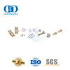 Kits de herrajes para puertas corredizas de granero con rodillos planos de tres ruedas de plástico de acero inoxidable Hardware para muebles-DDBD053
