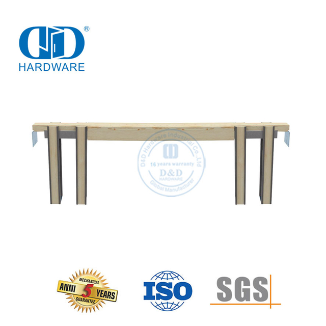 Kit de conector de puerta doble de acero inoxidable, marco de puerta Pocekt, pieza de hardware de Granero corredizo-DDBD065