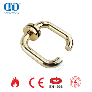 Manija de palanca de acero inoxidable 304 BS EN 1906 para puerta de madera-DDTH001-PVD