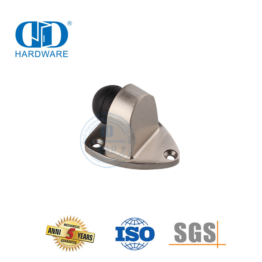 Soportes de puerta de hemisferio de goma de acero inoxidable 304 para accesorios de puertas de metal-DDDS029