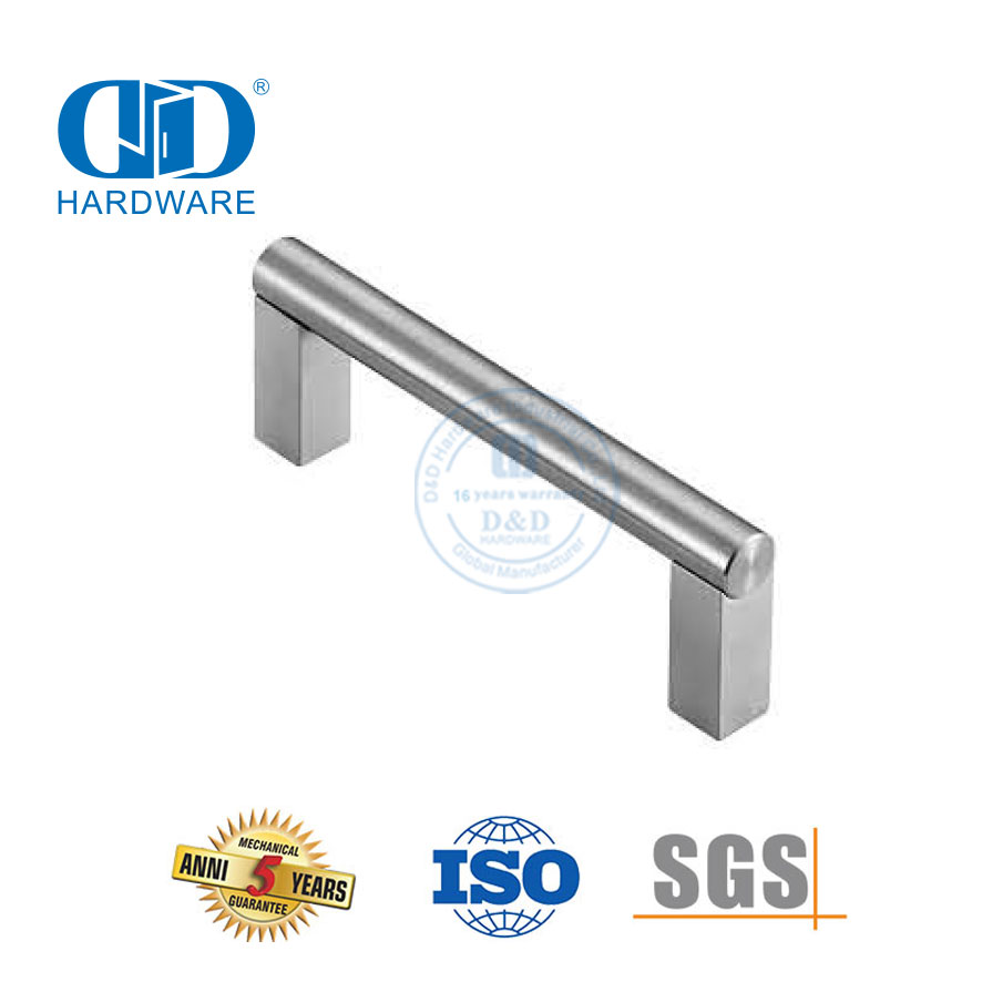 Fabricante de manijas de puerta de acero inoxidable de estilo moderno duraderas y más vendidas-DDFH030