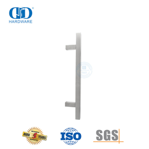 Tiradores de muebles de metal con barra en T de acero inoxidable rentables para puertas de ducha de vidrio-DDPH033-SSS