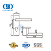 Cerradura de puerta dividida silenciosa, manija de palanca de puerta de madera para sala de estar con placa rectangular -DDTP009