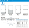 Fábrica Mercado Americano Uso de acero inoxidable Armadura protectora Fondo comercial Puerta delantera de metal Placa de protección-DDKP002
