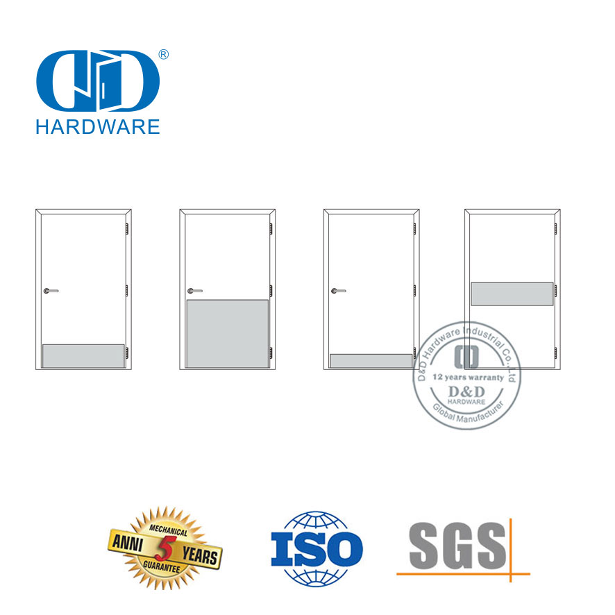 Fábrica Mercado Americano Uso de acero inoxidable Armadura protectora Fondo comercial Puerta delantera de metal Placa de protección-DDKP002