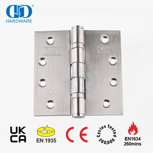 Bisagra de puerta de madera de oficina a tope oculta con certificación CE de grado 13 de acero inoxidable ignífugo de alta calidad -DDSS001-CE-4x4x3mm