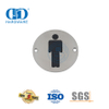 Placa de letrero para colgar con firma de fuego de acero inoxidable, placa de letrero para baño masculino, placa de letrero para inodoro-DDSP001