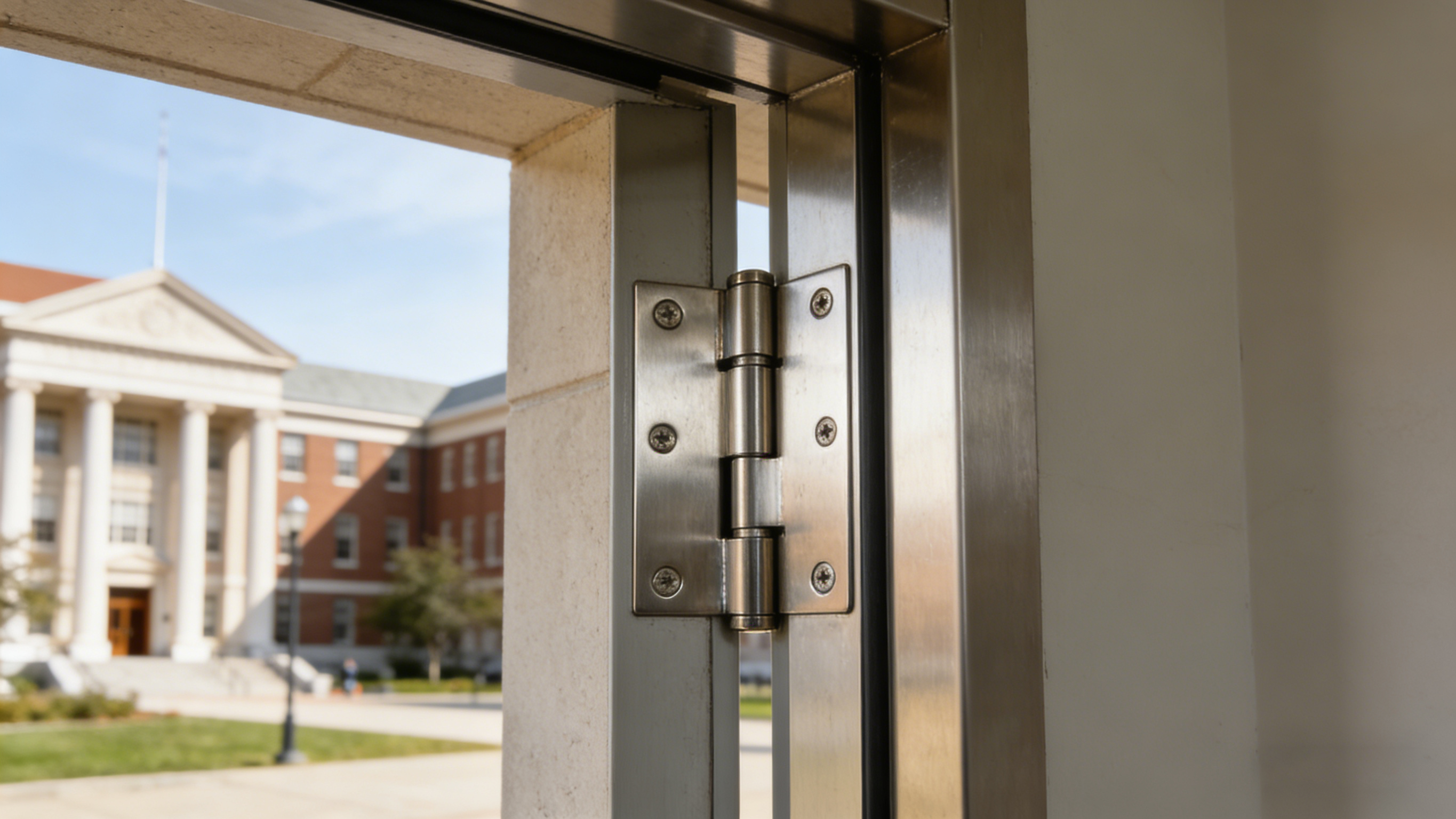 ¿Cómo cambiar en qué dirección se abren las bisagras de una puerta exterior?