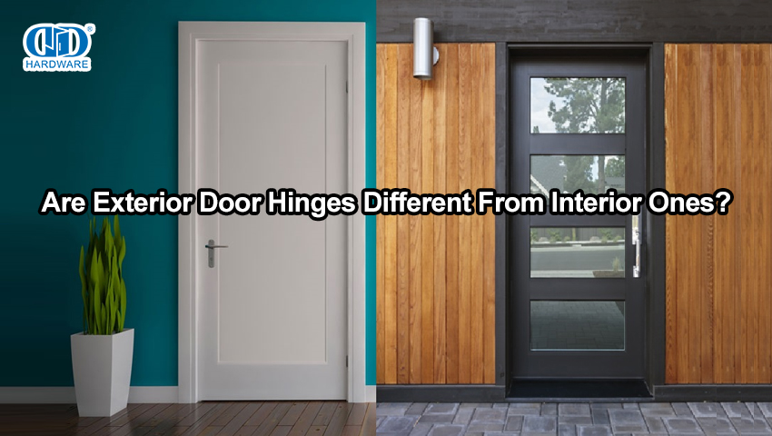 ¿Son las bisagras de las puertas exteriores diferentes de las interiores?