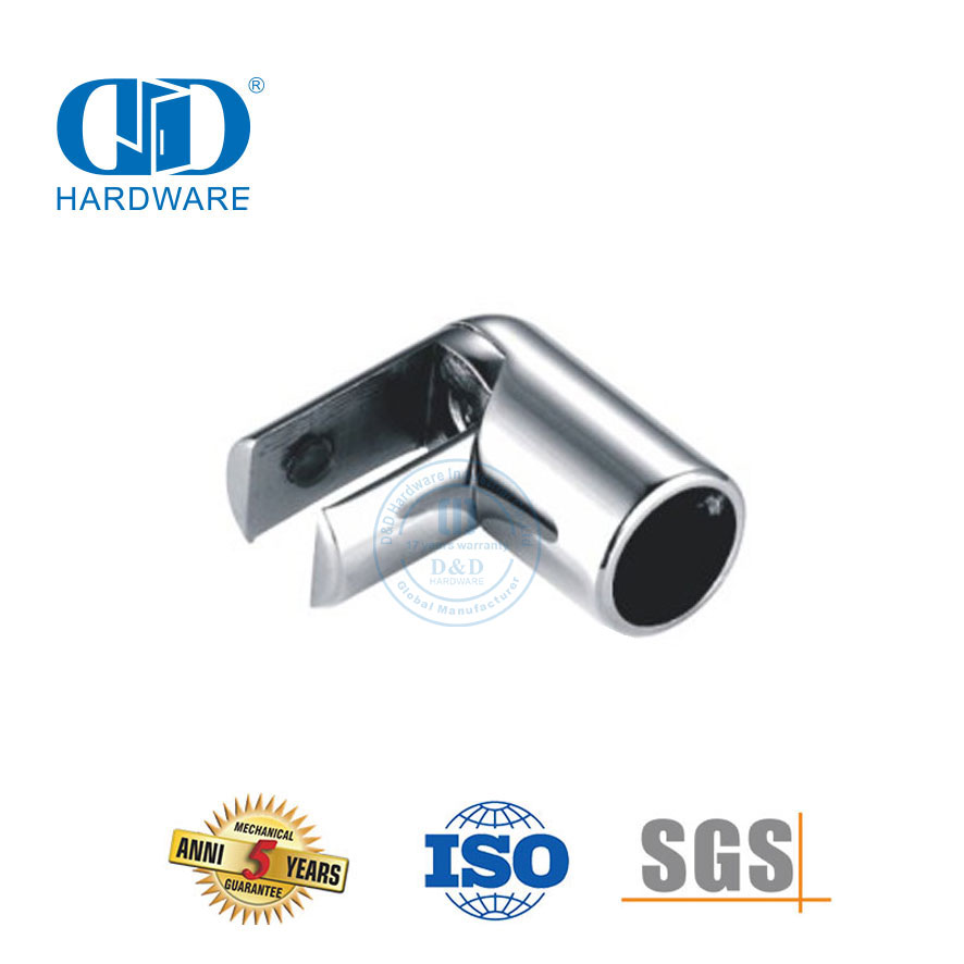 Accesorios de conector de clip de pasamanos de acero inoxidable Hardware de ducha de vidrio Sistema de cabina de ducha comercial-DDSC038