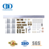 Kit de puerta plegable biplegable de acero inoxidable de alta calidad, sistema de puerta, Hardware de derivación, Hardware-DDBD071 de puerta de Granero