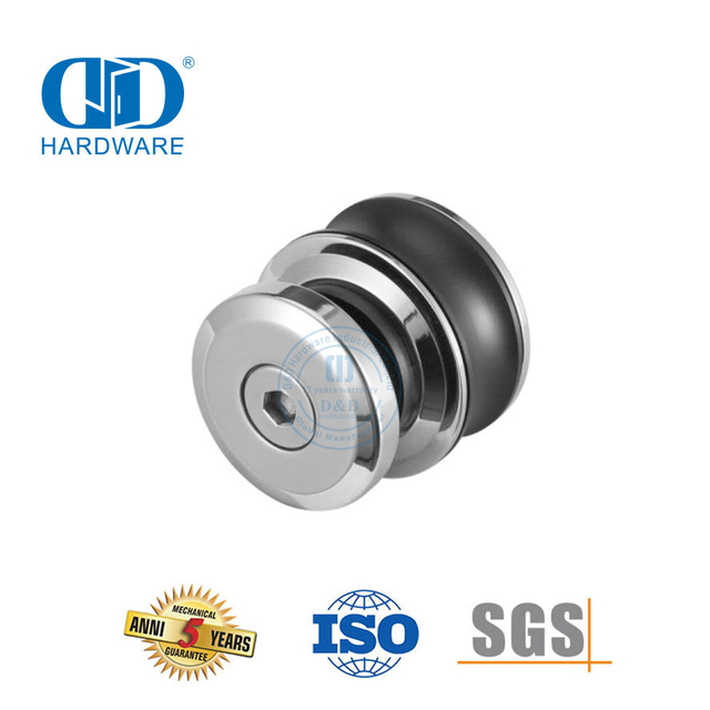Conectores de acero inoxidable Solución integrada Accesorios de hardware para puertas corredizas de ducha de vidrio-DDSL002-1