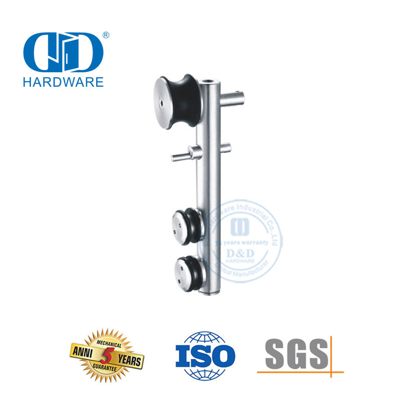 Proveedor de hardware Hardware de vidrio de acero inoxidable Accesorios de baño Rodillo colgante de puerta corredera para baño-DDGS103