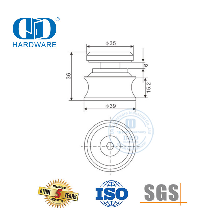 Herrajes para puertas de vidrio de acero inoxidable, herrajes para puertas correderas, rodillos colgantes, pivote para puerta de baño-DDGS109