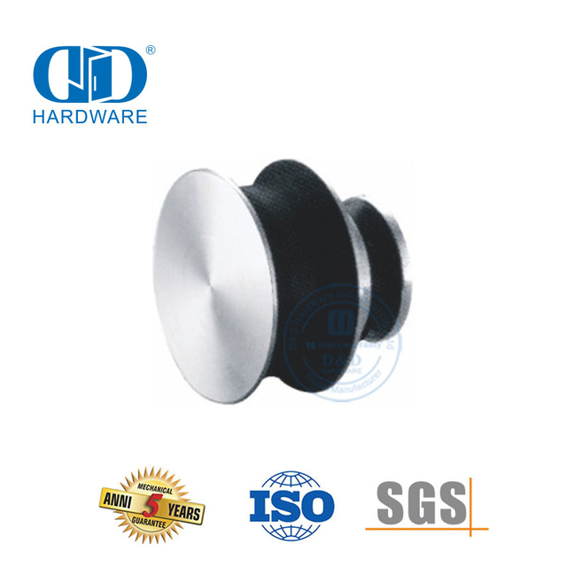 Accesorio para muebles con rodillo deslizante de acero inoxidable, tubo de puerta corredera, accesorio de vidrio para puerta de baño-DDGS107
