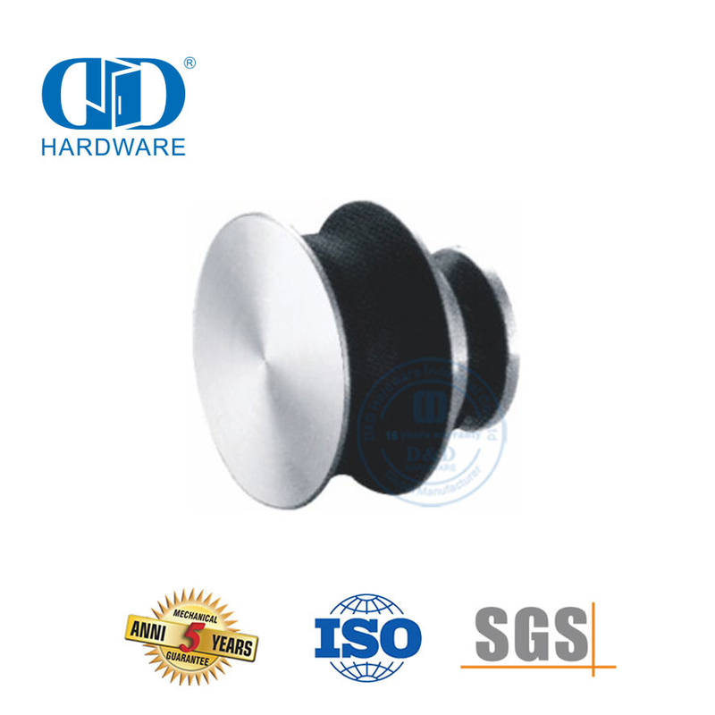 Accesorio para muebles con rodillo deslizante de acero inoxidable, tubo de puerta corredera, accesorio de vidrio para puerta de baño-DDGS107