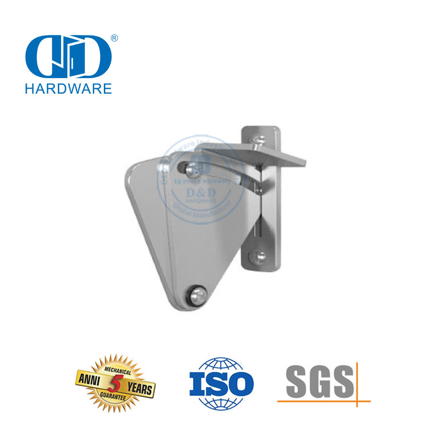 Rodillo de doble cabeza de acero inoxidable plateado, herrajes para puertas corredizas de Granero, protector de cerradura, herrajes para puertas de Granero, pestillo Lock-DDBD129
