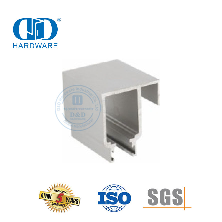 Hardware del edificio de oficinas del hotel Hardware de vidrio del hierro del acero inoxidable Tubo de la puerta corrediza para el baño-DDGS144