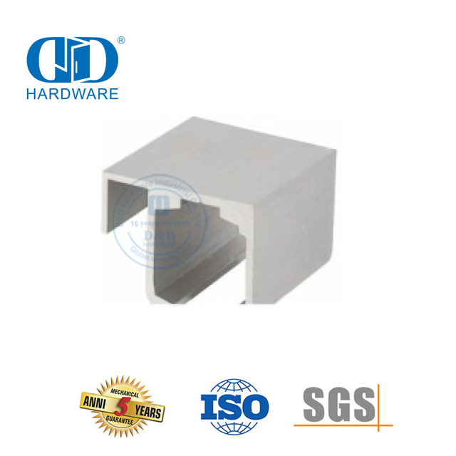 Accesorios de baño de pared divisoria de vidrio de acero inoxidable, herrajes para puertas corredizas para lavabo de baño-DDGS146