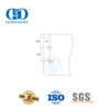 Pivotes superiores de acero inoxidable Sistemas de puertas de vidrio cortas Poste Hardware de vidrio Pivote de puerta de vidrio-DDGP001