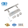Juego de manijas para puertas de granero pulidas con puerta corredera de balcón de acero inoxidable Manija de puerta de doble cara-DDBD102 PSS