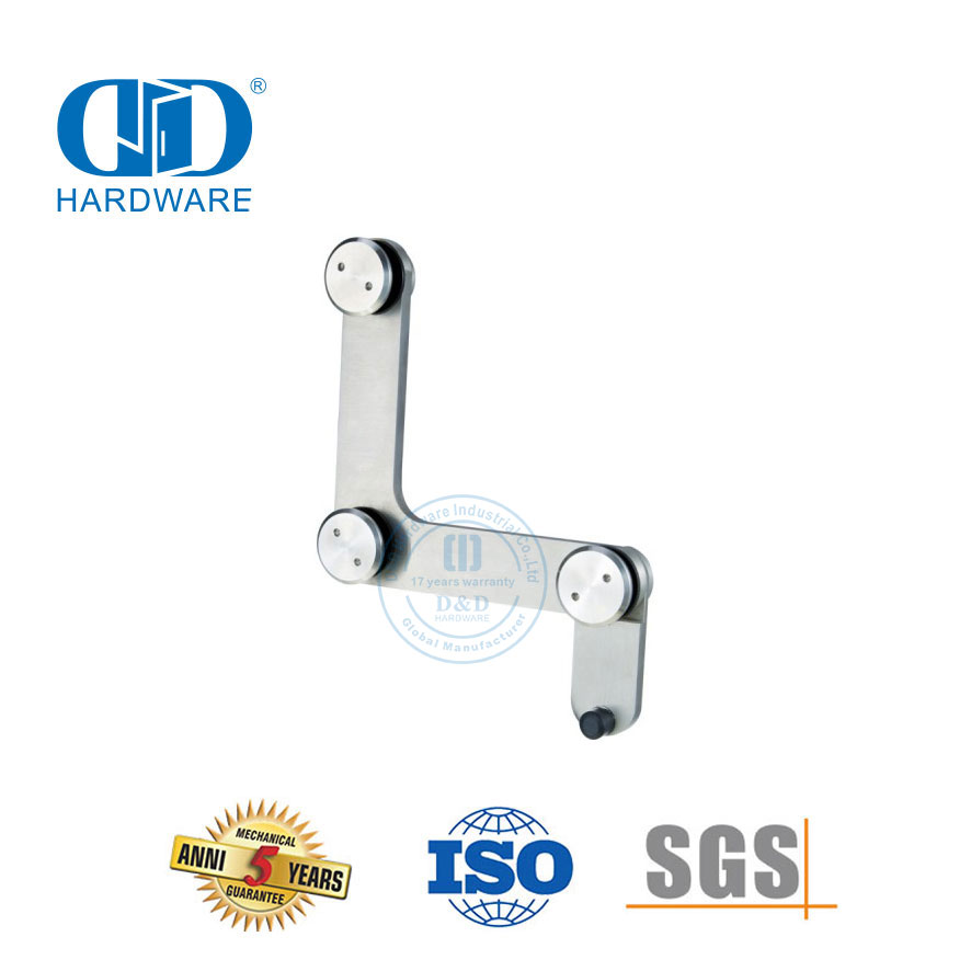 Herrajes para puertas comerciales Puerta superior de acero inoxidable Pivote Accesorio para muebles Accesorio de vidrio-DDGP015