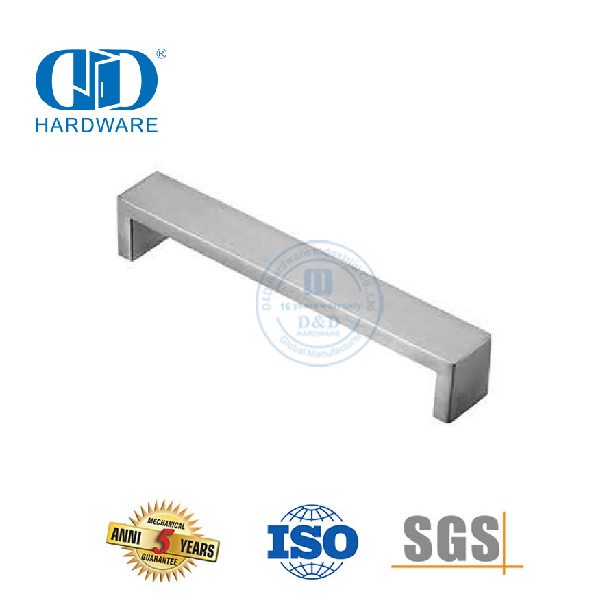 Manija de puerta de cajón de armario, manija de muebles de gabinete de acero inoxidable de nuevo diseño, DDFH039