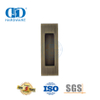 Herrajes para muebles Tirador de puerta oculto empotrado cuadrado de acero inoxidable de 102 mm-DDFH009-B