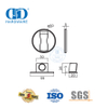 Nuevo modelo de zinc redondo café MSN negro muebles puerta accesorios magnético piso puerta Stopper-DDDS037