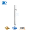 Herrajes para puerta de vidrio frontal de oficina, manija de palanca de puerta de vidrio con punto bloqueable con cerradura-DDPH040