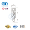 Sello inferior de puerta corrediza de aluminio anodizado a prueba de sonido para trabajo mediano, burlete, sello inferior-DDBS001