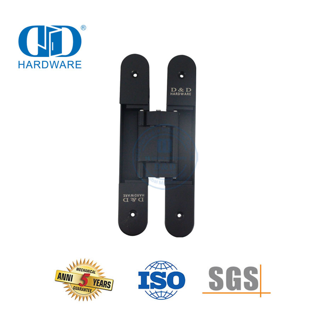 Bisagra de puerta interior ajustable de seguridad oculta 3D de aleación de zinc con diferentes acabados-DDCH008-G40