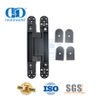 Venta caliente de fábrica Aleación de zinc Fácil instalación Herrajes para muebles invisibles ocultos 3D Bisagra exterior interior resistente-DDCH008-G120