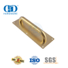 Placa de señal de puerta dorada de acero inoxidable, accesorio de herrajes para puerta, tirador de puerta de madera de metal comercial-DDPH023