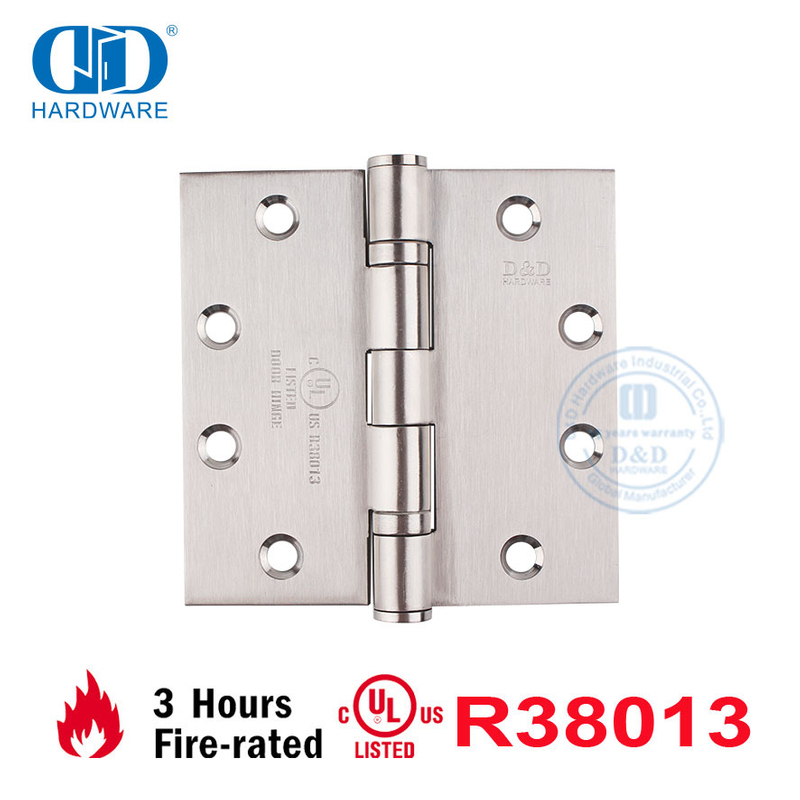Fabricación Certificado UL americano ANSI Ventana de acero inoxidable resistente al fuego Muebles de gabinete de cocina Bisagra de puerta comercial-DDSS002-FR-4.5X4.5X3mm