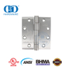Certificado BHMA Listado UL ANSI Bisagra a tope de embutir ignífuga Esquina cuadrada Bisagra de puerta de madera comercial-DDSS001-ANSI-2-5x4/3.5x3.7mm