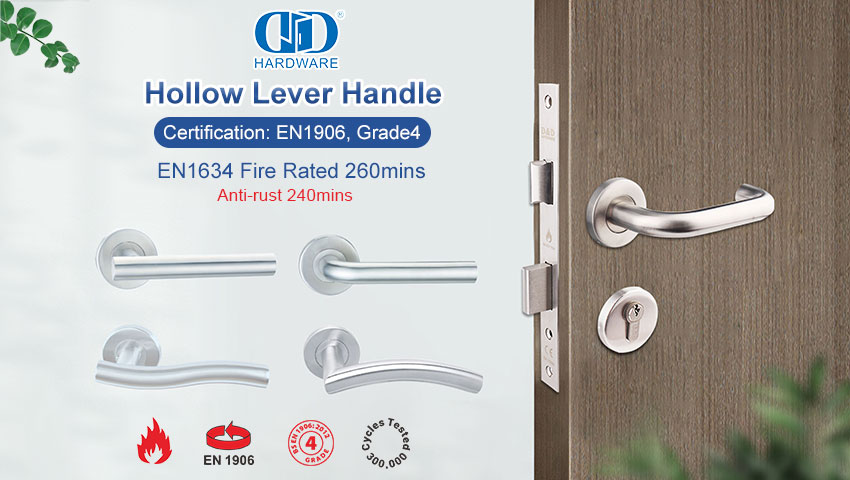 Por qué en 1906 Grado 4 y EN 1634 Las manijas de las puertas con clasificación de fuego son la mejor opción para edificios modernos