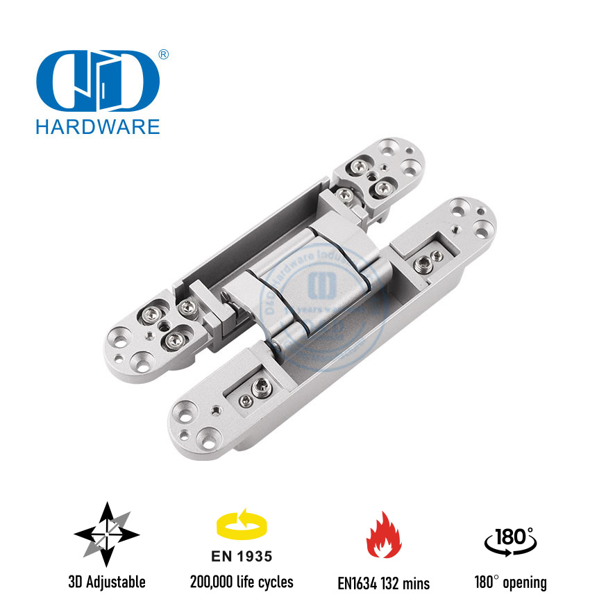 Bisagra oculta EN1935 para puerta resistente al fuego para hotel de 5 estrellas-DDCH008-G80