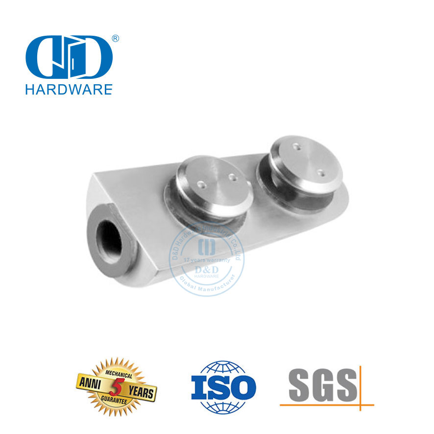 Pivot-DDGP011 de ajuste de parche de ajuste de vidrio de pivote de puerta superior de servicio pesado de acero inoxidable